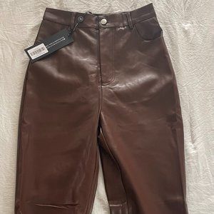 You've Got It PU Pants Chocolate